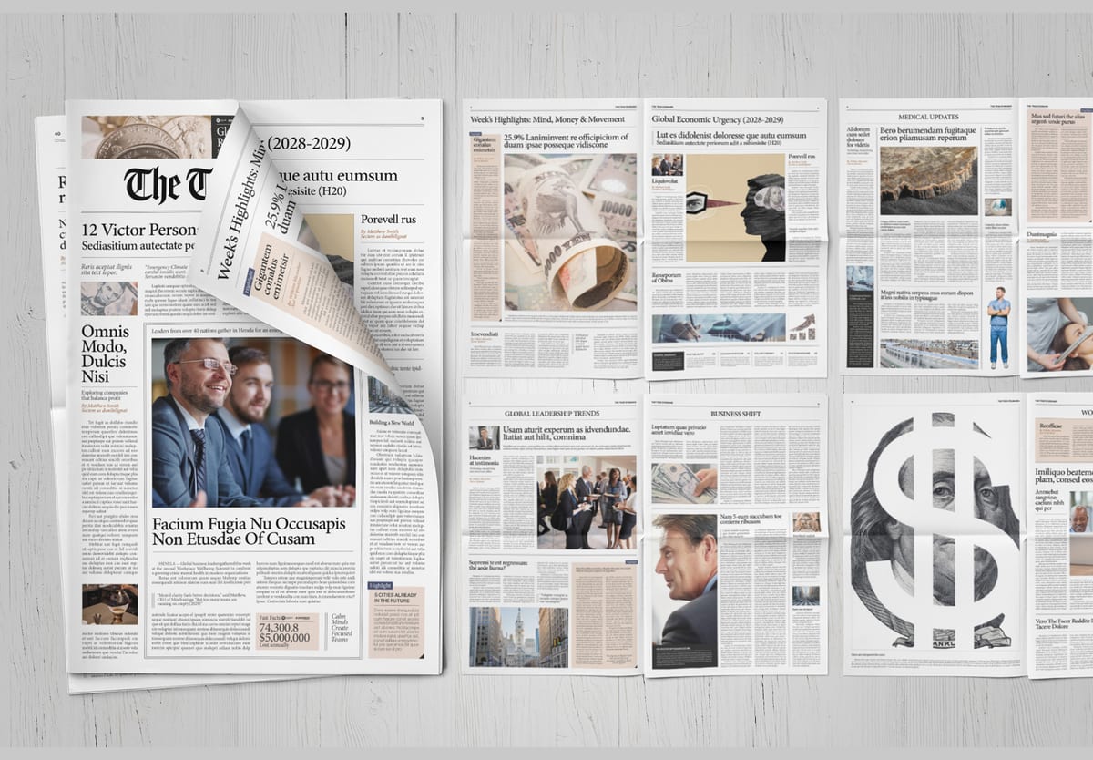 InDesign Newspaper Templates (INDD) — Broadsheet, Tabloid & Newsletter