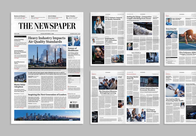 Tableid Template Tabloid Newspaper Templates — Compact & Magazine-Style Layouts