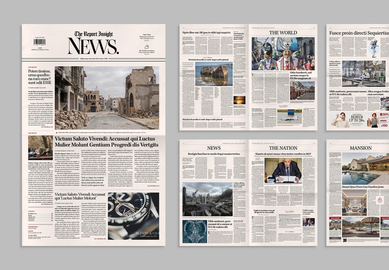 InDesign Newspaper Templates (INDD) — Broadsheet, Tabloid & Newsletter