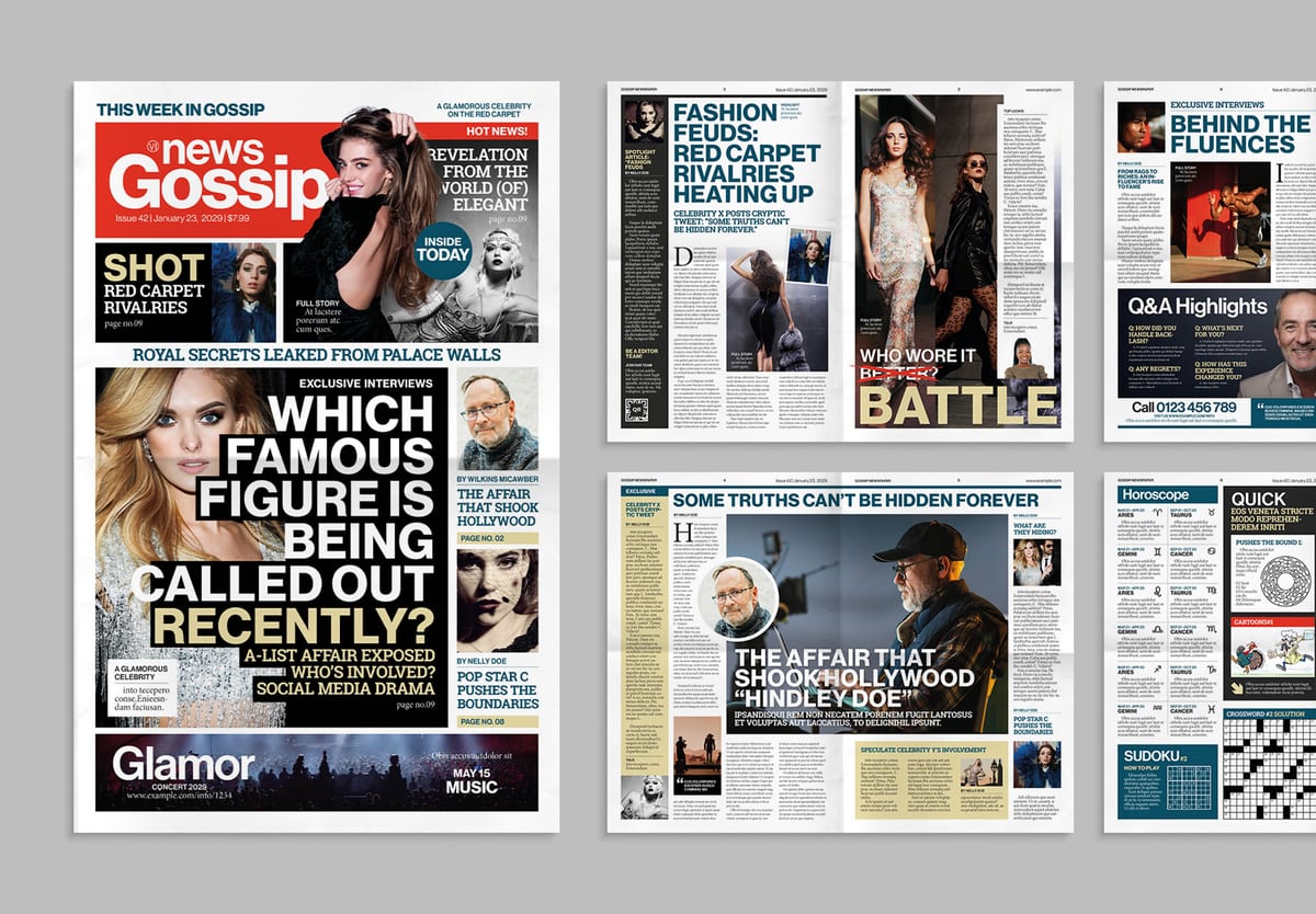 Tabloid Newspaper Templates — Compact & Magazine-Style Layouts