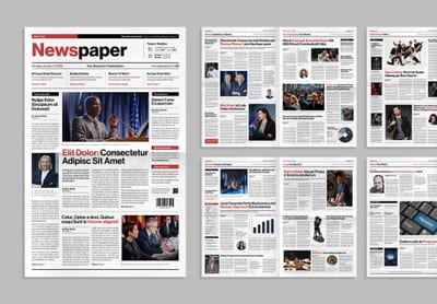 InDesign Newspaper Templates (INDD) — Broadsheet, Tabloid & Newsletter