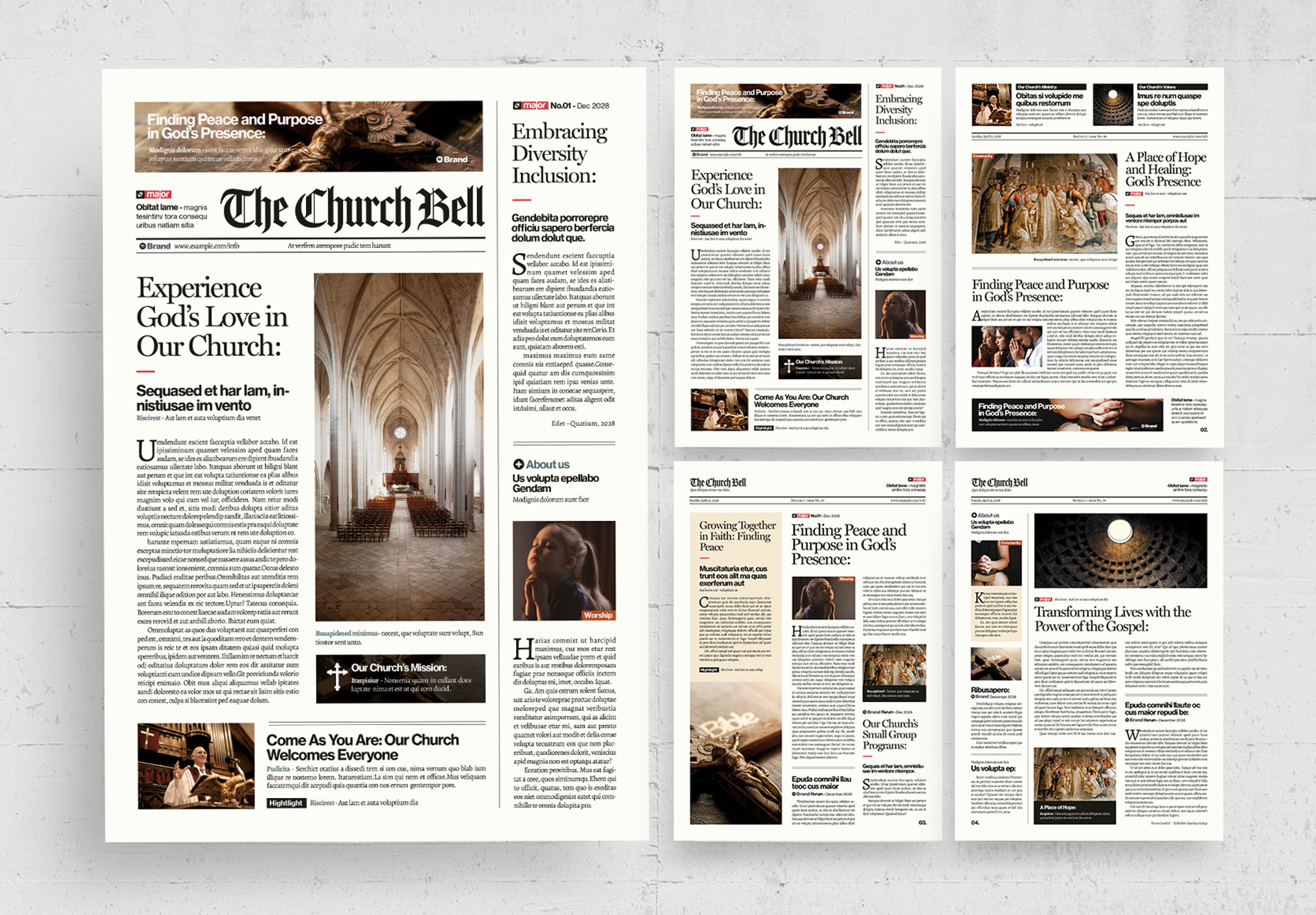 Newspaper Newsletter Layout for InDesign